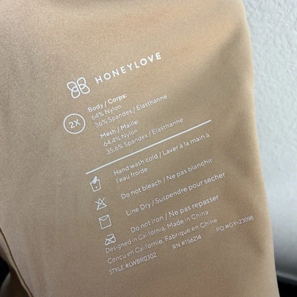 Honeylove Womens CrossOver Original Wireless Smooth‎ Support Comfort Bra Tan 2X